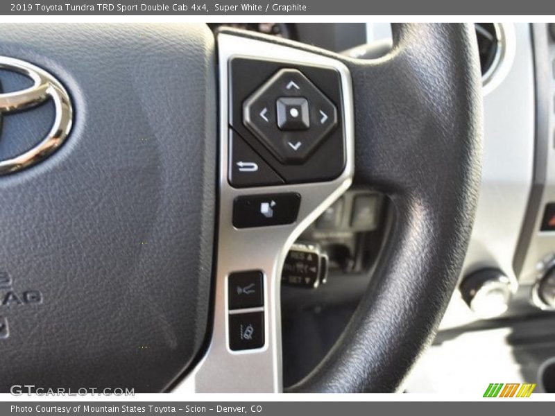 Super White / Graphite 2019 Toyota Tundra TRD Sport Double Cab 4x4