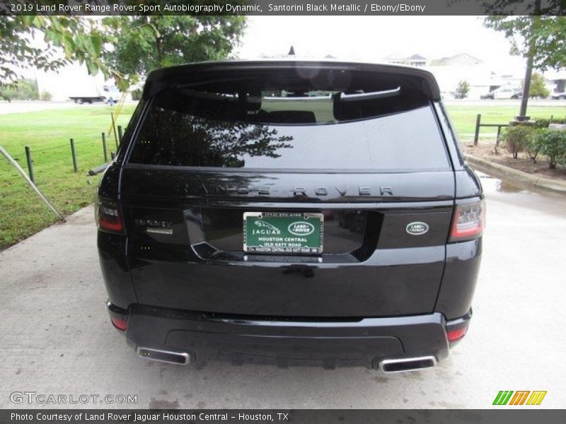 Santorini Black Metallic / Ebony/Ebony 2019 Land Rover Range Rover Sport Autobiography Dynamic