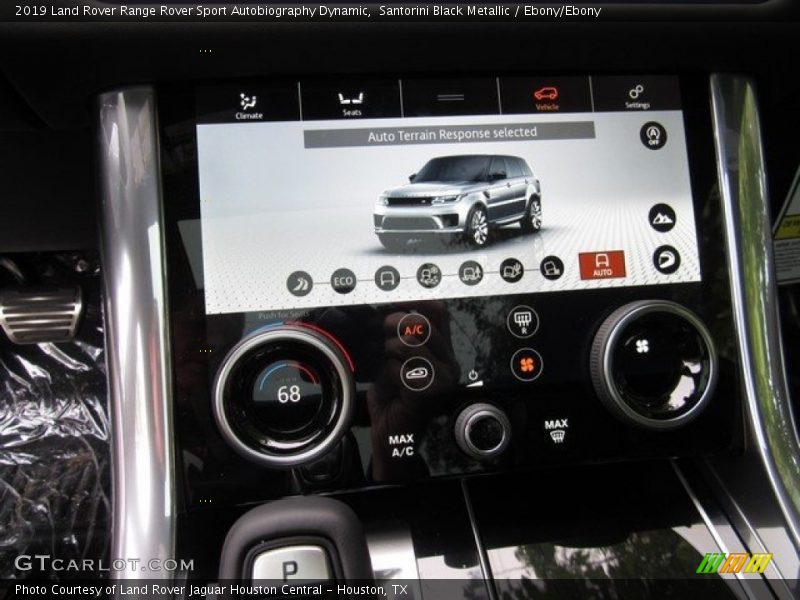 Controls of 2019 Range Rover Sport Autobiography Dynamic