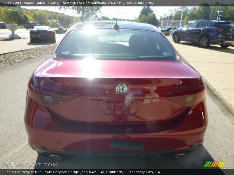Rosso (Red) Competizione Tri-Coat / Black/Dark Gray 2018 Alfa Romeo Giulia Ti AWD