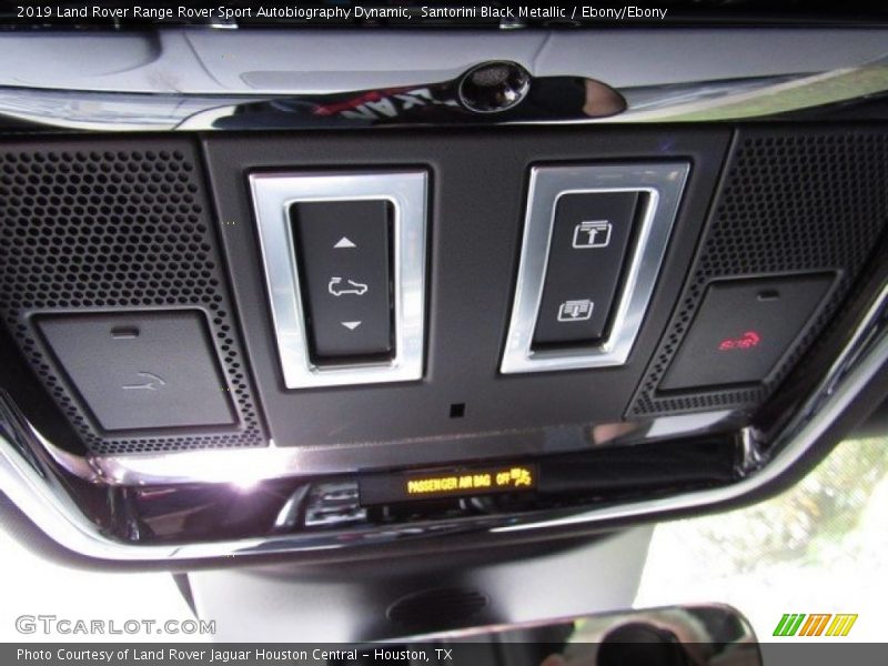 Controls of 2019 Range Rover Sport Autobiography Dynamic