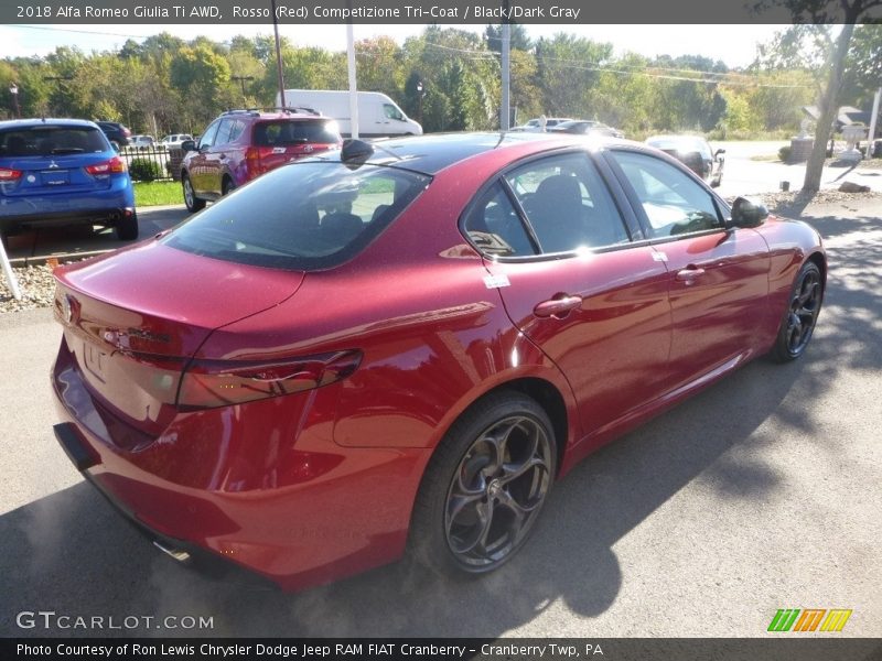 Rosso (Red) Competizione Tri-Coat / Black/Dark Gray 2018 Alfa Romeo Giulia Ti AWD