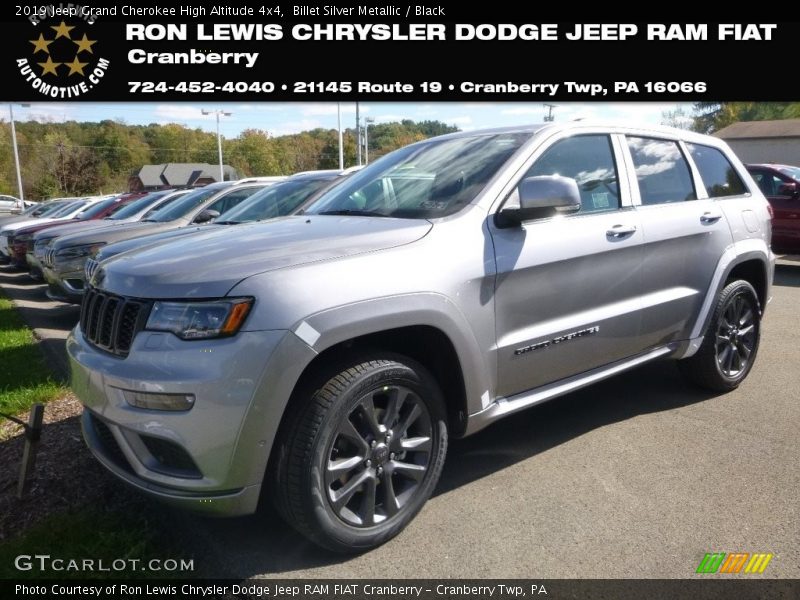 Billet Silver Metallic / Black 2019 Jeep Grand Cherokee High Altitude 4x4