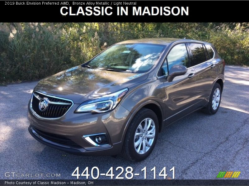 Bronze Alloy Metallic / Light Neutral 2019 Buick Envision Preferred AWD