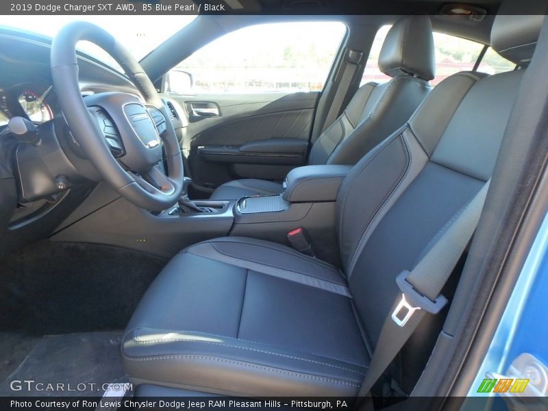 B5 Blue Pearl / Black 2019 Dodge Charger SXT AWD
