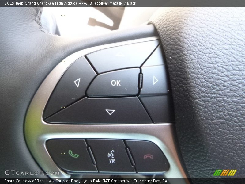 Controls of 2019 Grand Cherokee High Altitude 4x4