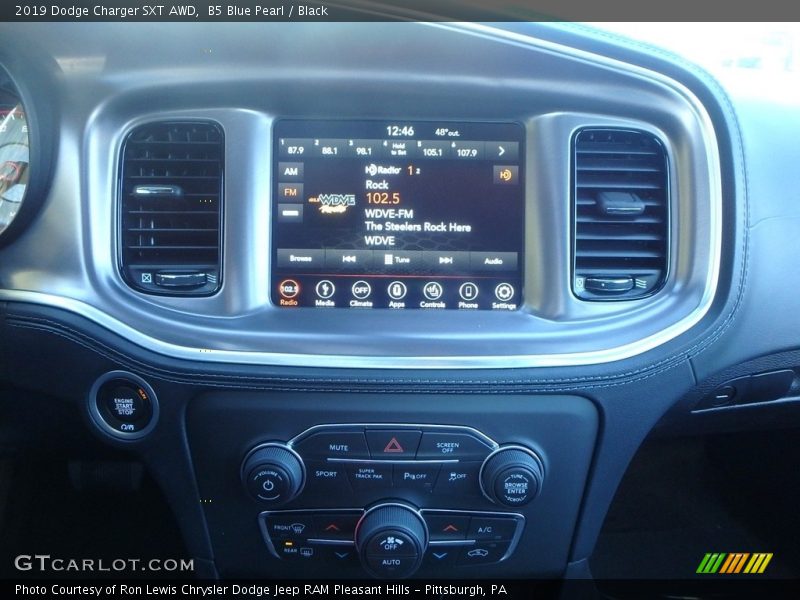Controls of 2019 Charger SXT AWD