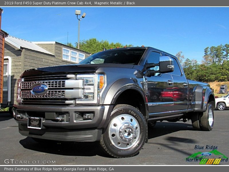 Magnetic Metallic / Black 2019 Ford F450 Super Duty Platinum Crew Cab 4x4