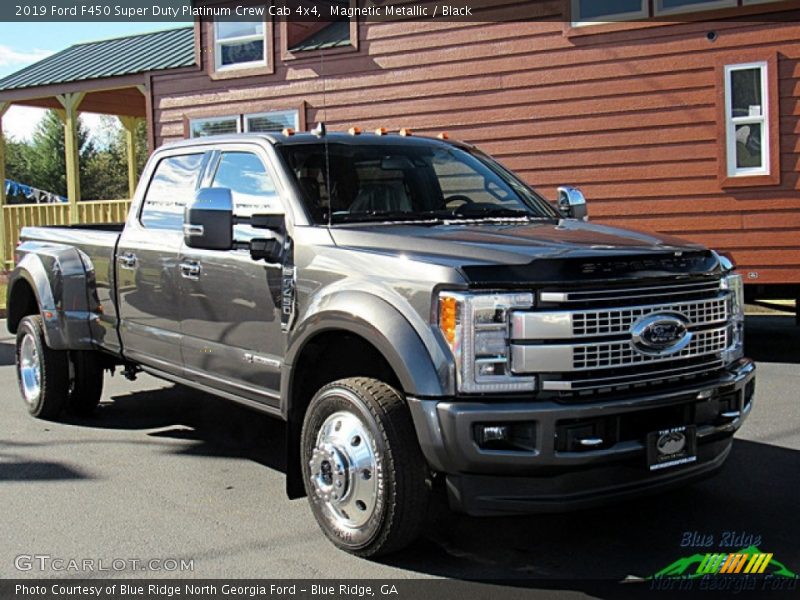 Magnetic Metallic / Black 2019 Ford F450 Super Duty Platinum Crew Cab 4x4