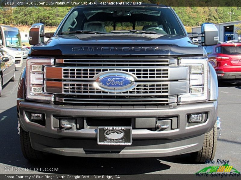Magnetic Metallic / Black 2019 Ford F450 Super Duty Platinum Crew Cab 4x4