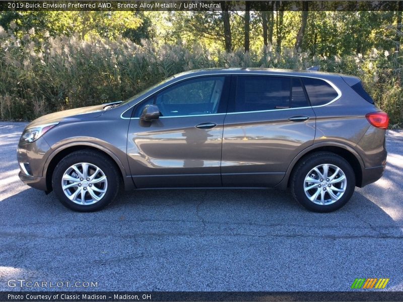 Bronze Alloy Metallic / Light Neutral 2019 Buick Envision Preferred AWD