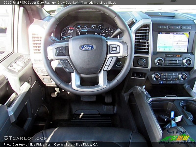 Magnetic Metallic / Black 2019 Ford F450 Super Duty Platinum Crew Cab 4x4