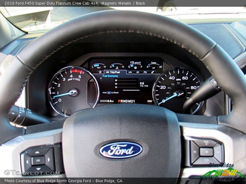 Magnetic Metallic / Black 2019 Ford F450 Super Duty Platinum Crew Cab 4x4