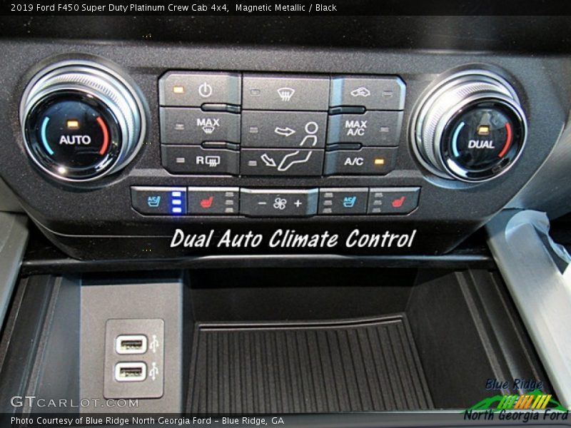 Magnetic Metallic / Black 2019 Ford F450 Super Duty Platinum Crew Cab 4x4