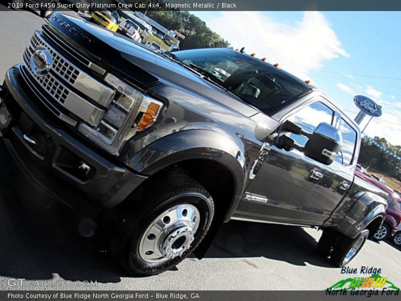 Magnetic Metallic / Black 2019 Ford F450 Super Duty Platinum Crew Cab 4x4