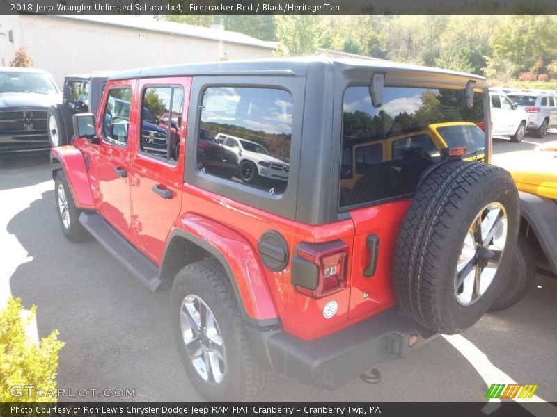 Firecracker Red / Black/Heritage Tan 2018 Jeep Wrangler Unlimited Sahara 4x4