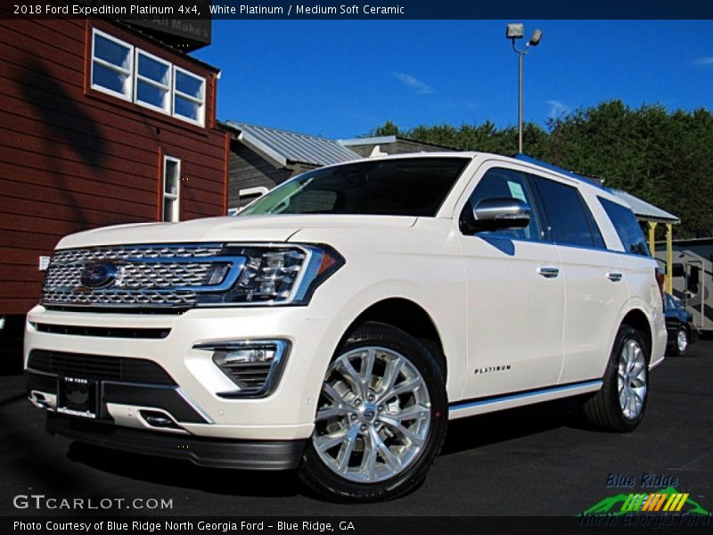 White Platinum / Medium Soft Ceramic 2018 Ford Expedition Platinum 4x4