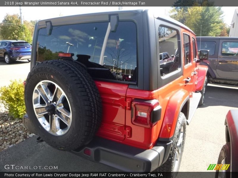 Firecracker Red / Black/Heritage Tan 2018 Jeep Wrangler Unlimited Sahara 4x4
