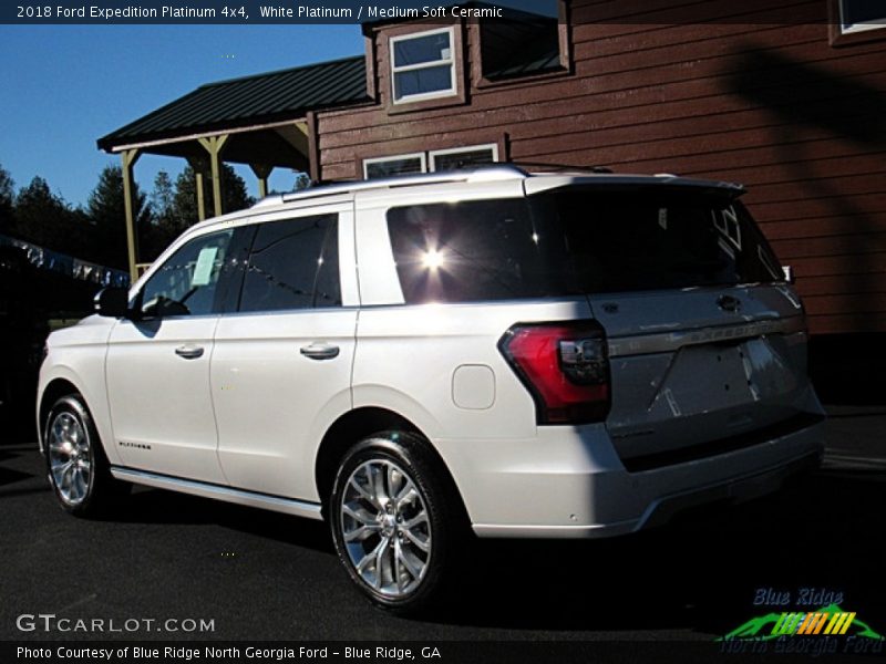White Platinum / Medium Soft Ceramic 2018 Ford Expedition Platinum 4x4