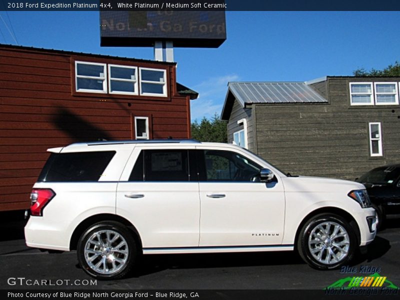 White Platinum / Medium Soft Ceramic 2018 Ford Expedition Platinum 4x4