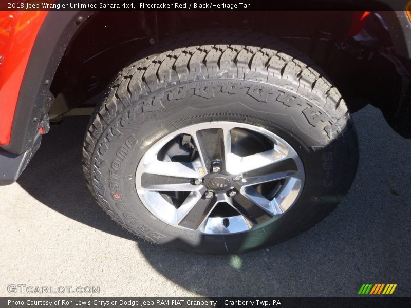 Firecracker Red / Black/Heritage Tan 2018 Jeep Wrangler Unlimited Sahara 4x4