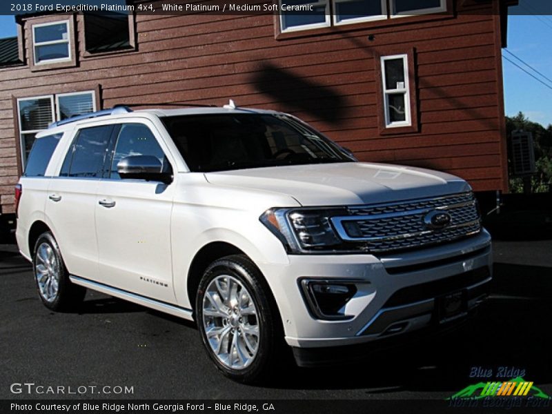 White Platinum / Medium Soft Ceramic 2018 Ford Expedition Platinum 4x4