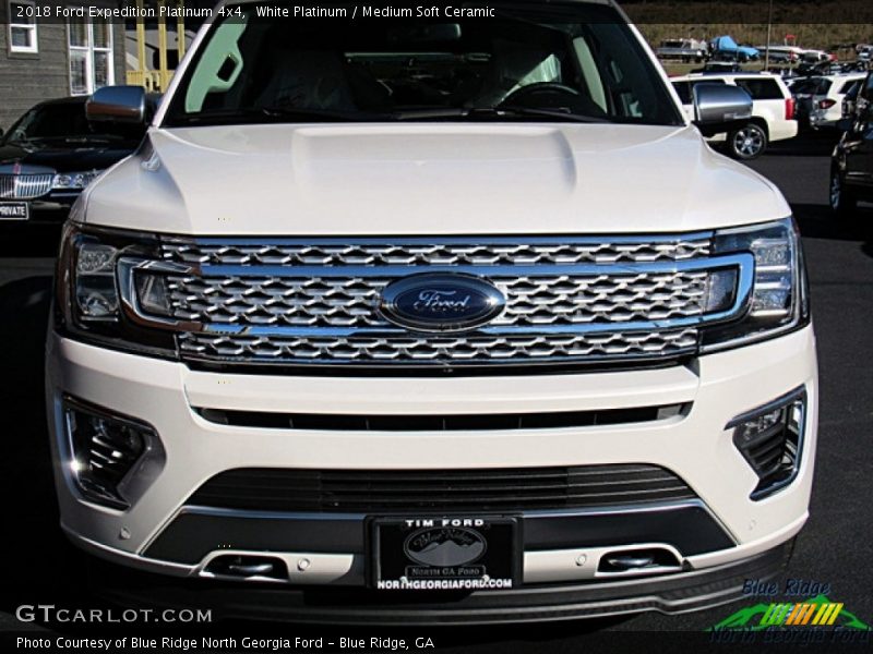 White Platinum / Medium Soft Ceramic 2018 Ford Expedition Platinum 4x4