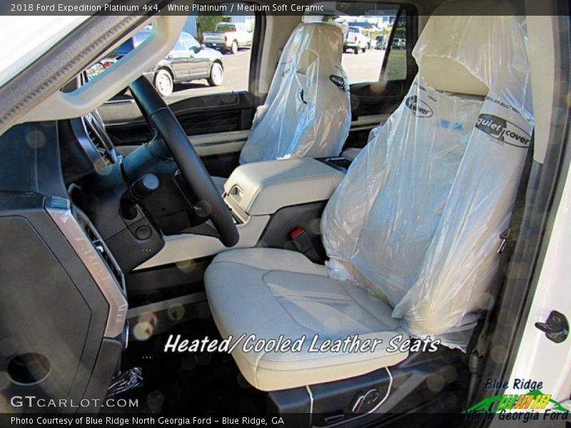 White Platinum / Medium Soft Ceramic 2018 Ford Expedition Platinum 4x4