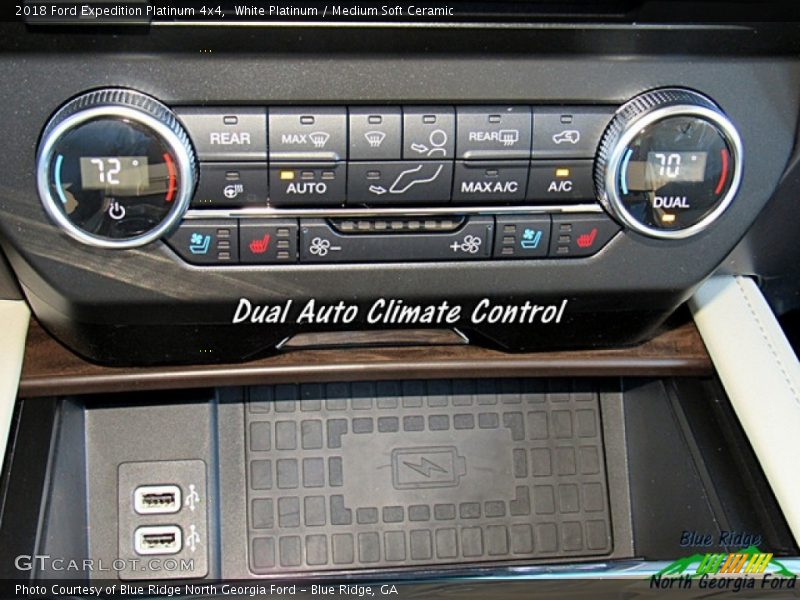 White Platinum / Medium Soft Ceramic 2018 Ford Expedition Platinum 4x4