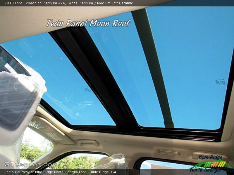 White Platinum / Medium Soft Ceramic 2018 Ford Expedition Platinum 4x4