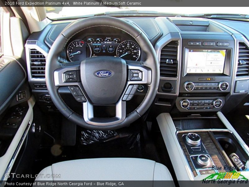 White Platinum / Medium Soft Ceramic 2018 Ford Expedition Platinum 4x4