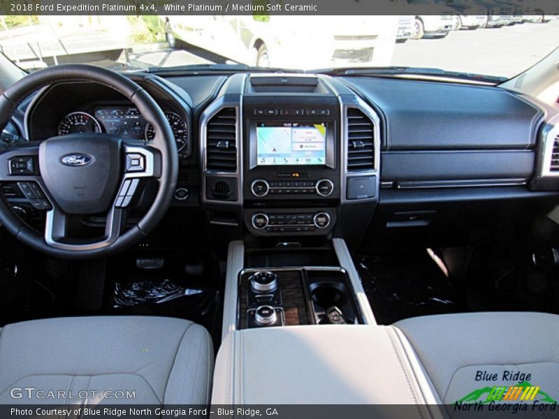 White Platinum / Medium Soft Ceramic 2018 Ford Expedition Platinum 4x4