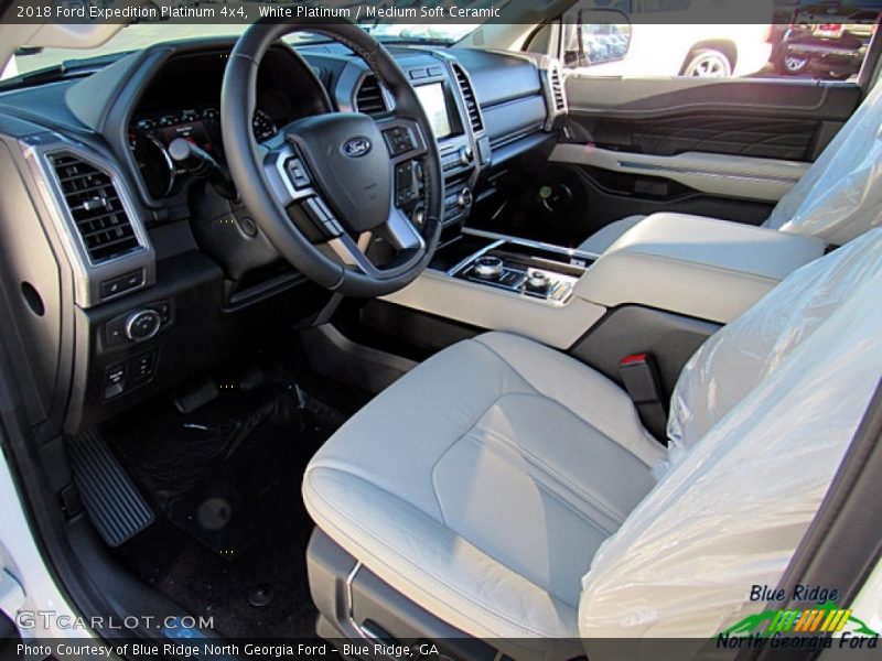 White Platinum / Medium Soft Ceramic 2018 Ford Expedition Platinum 4x4