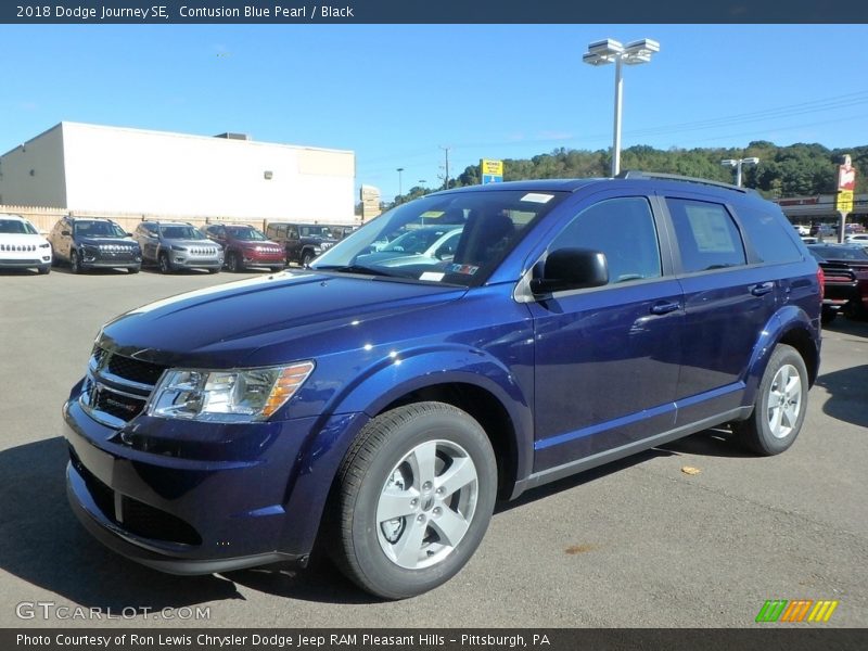 Contusion Blue Pearl / Black 2018 Dodge Journey SE
