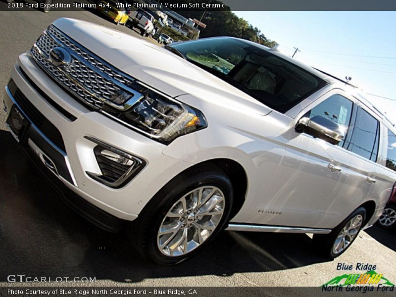 White Platinum / Medium Soft Ceramic 2018 Ford Expedition Platinum 4x4