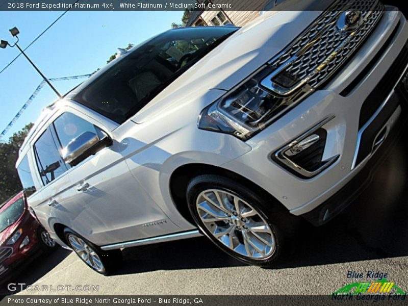 White Platinum / Medium Soft Ceramic 2018 Ford Expedition Platinum 4x4