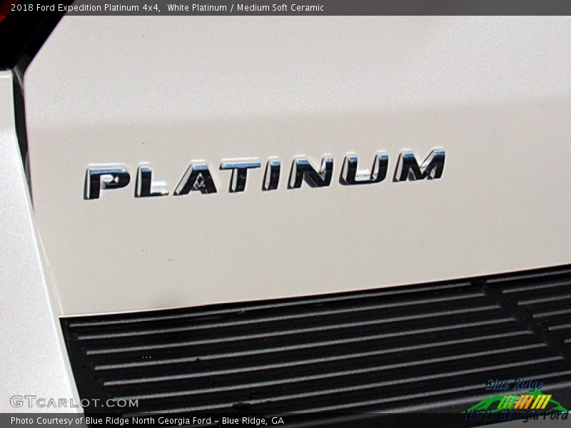White Platinum / Medium Soft Ceramic 2018 Ford Expedition Platinum 4x4