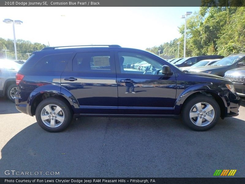 Contusion Blue Pearl / Black 2018 Dodge Journey SE