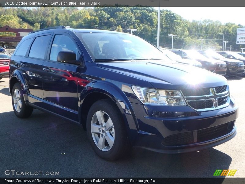 Contusion Blue Pearl / Black 2018 Dodge Journey SE