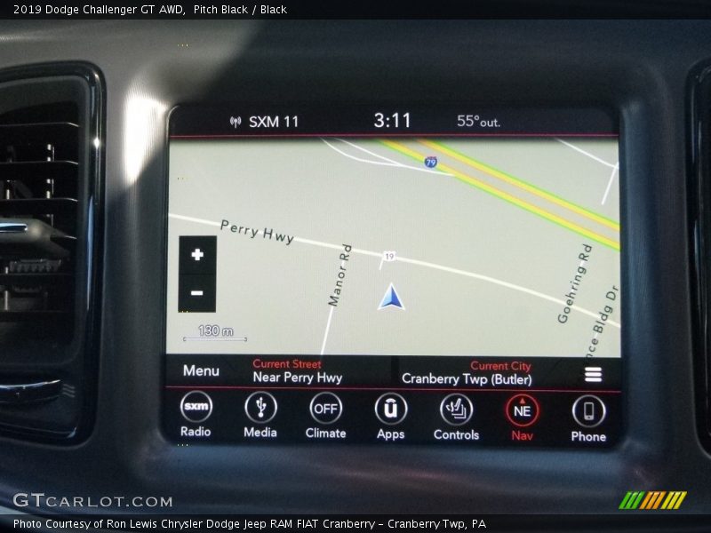Pitch Black / Black 2019 Dodge Challenger GT AWD