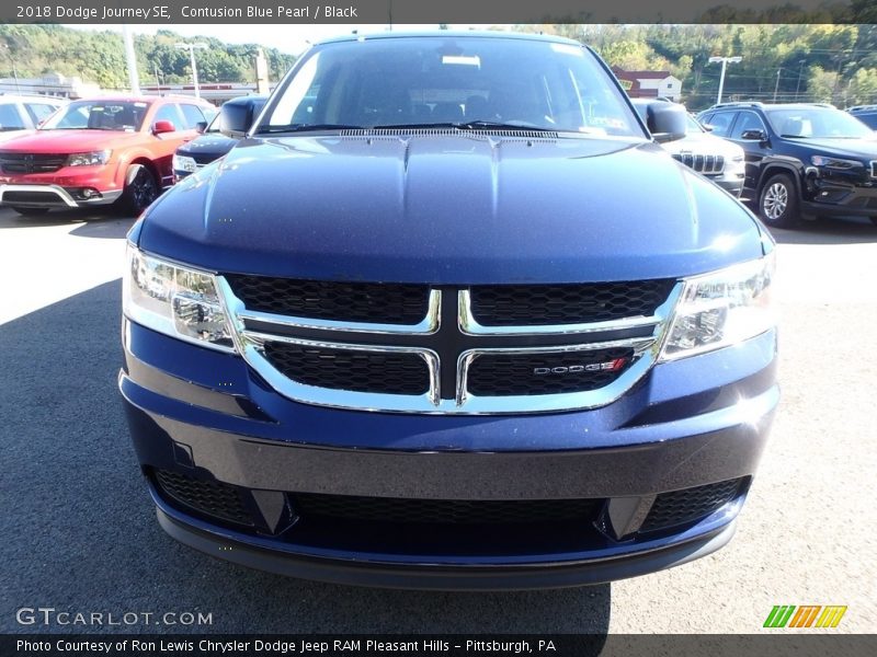 Contusion Blue Pearl / Black 2018 Dodge Journey SE