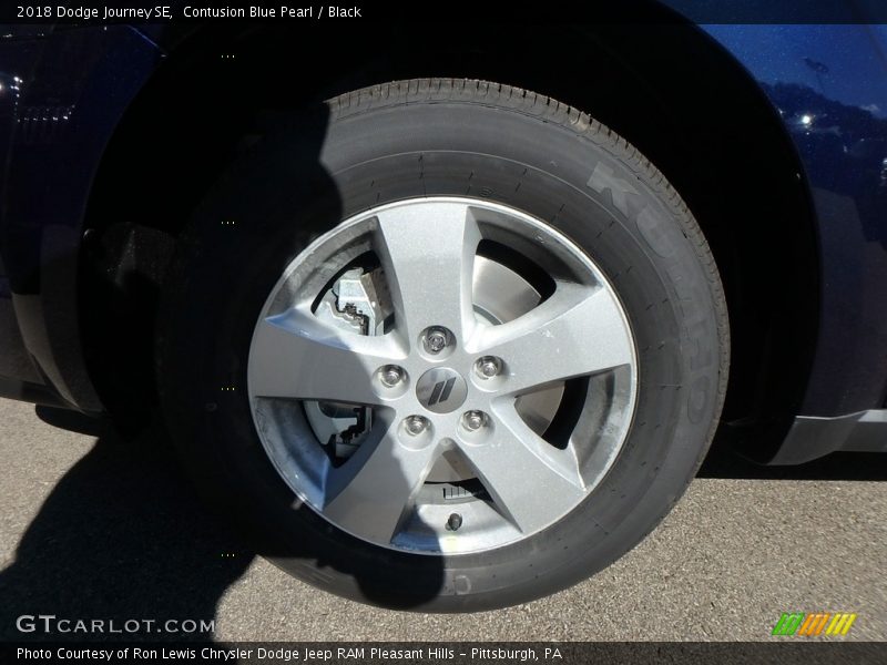 Contusion Blue Pearl / Black 2018 Dodge Journey SE