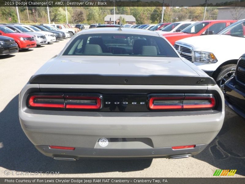 Destroyer Gray / Black 2019 Dodge Challenger GT AWD