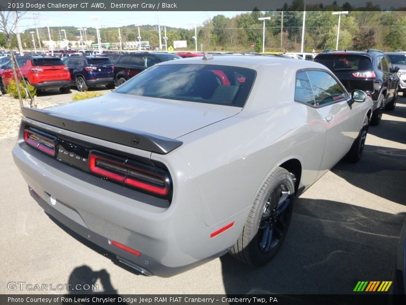 Destroyer Gray / Black 2019 Dodge Challenger GT AWD