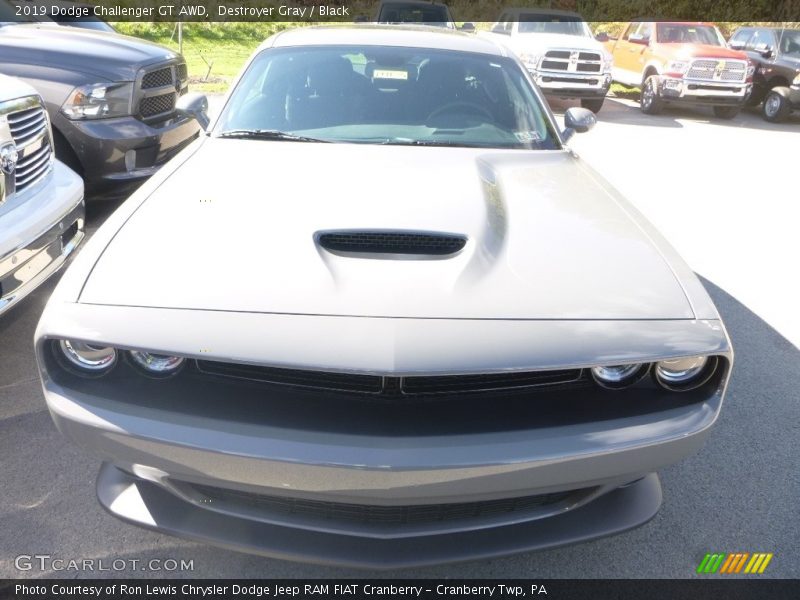Destroyer Gray / Black 2019 Dodge Challenger GT AWD