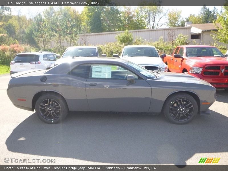Destroyer Gray / Black 2019 Dodge Challenger GT AWD