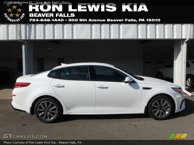 Snow White Pearl / Black 2019 Kia Optima EX