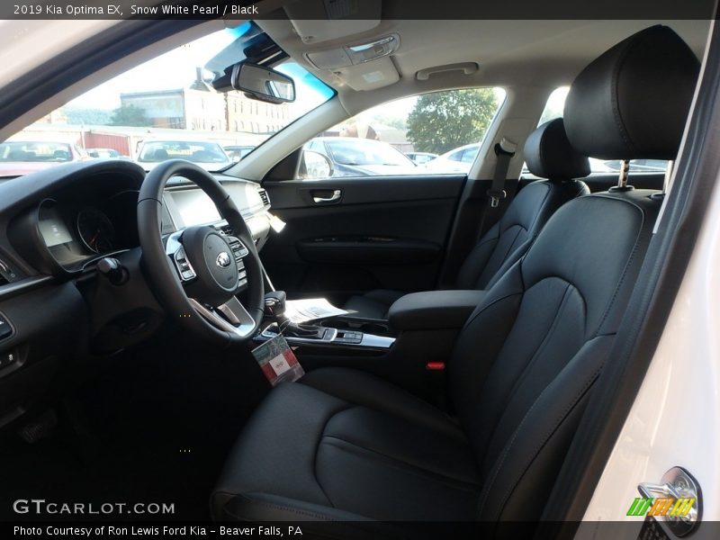Front Seat of 2019 Optima EX