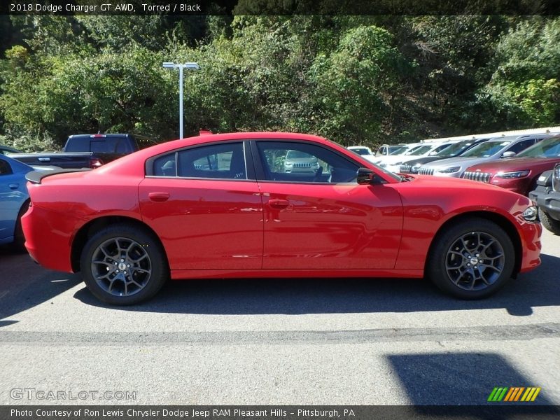 Torred / Black 2018 Dodge Charger GT AWD