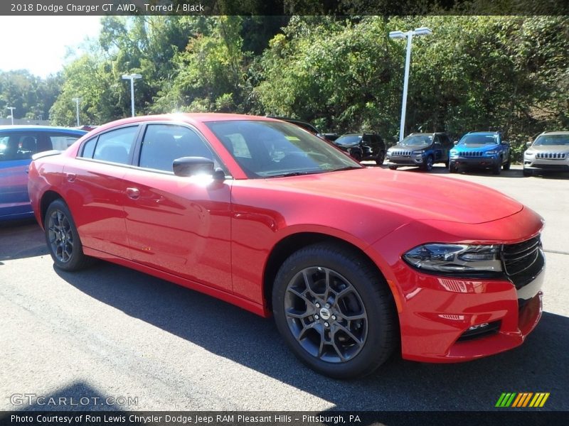 Torred / Black 2018 Dodge Charger GT AWD